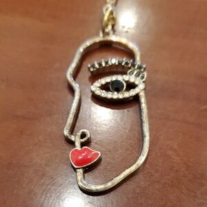 Vintage Modernist Pendant Necklace